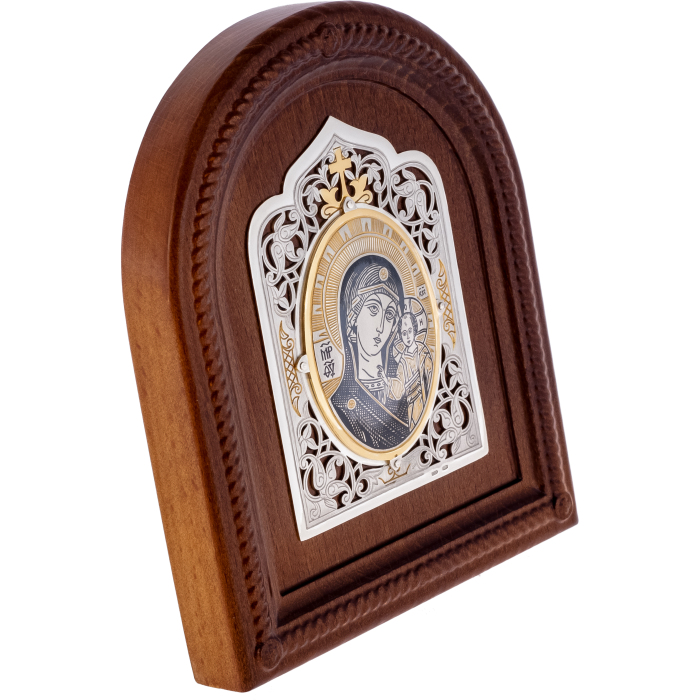 Silver icon of the Most Holy Theotokos of Kazan